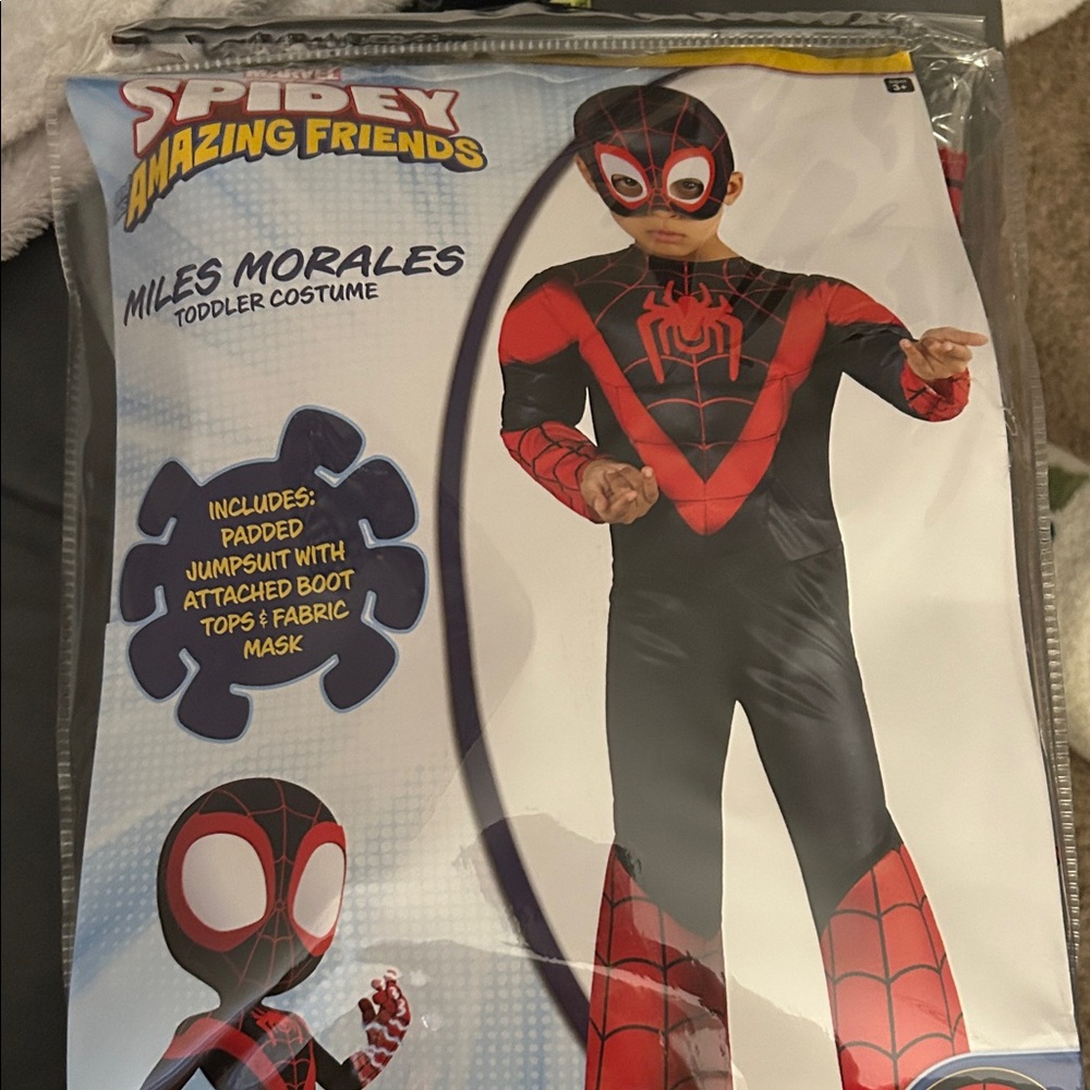 Miles Morales Toddler Costume - Red and Black